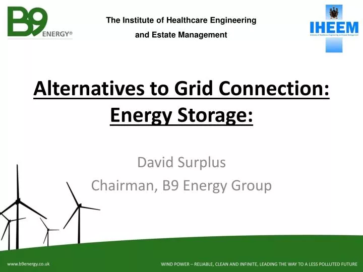 alternatives to grid connection energy storage