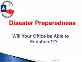 Will Your Office be Able to 		 Function???