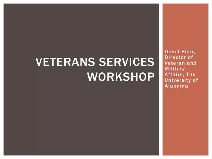 veterans services workshop