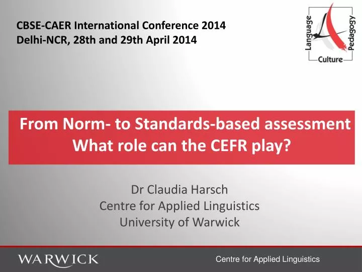 from norm to standards based assessment what role can the cefr play