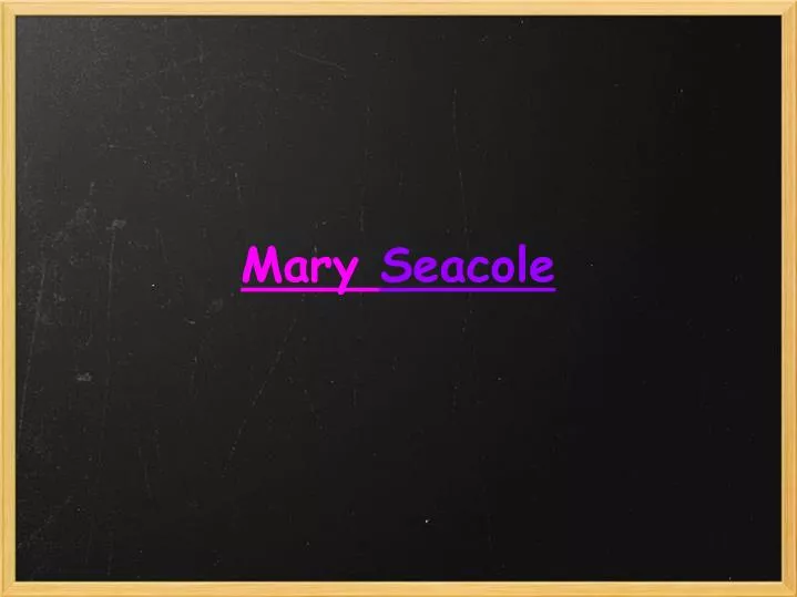 mary seacole