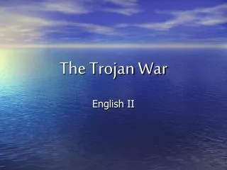 The Trojan War