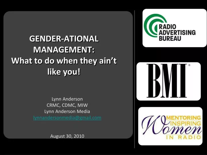 gender ational management what to do when they ain t like you