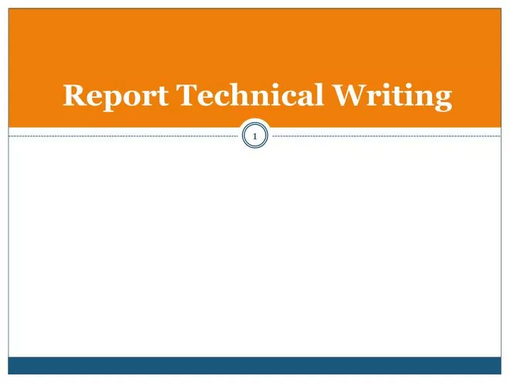 report technical writing
