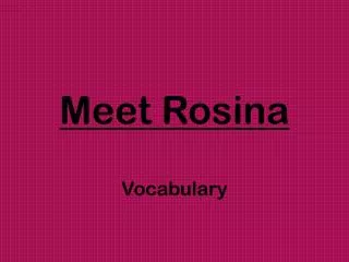 Meet Rosina