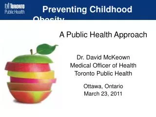 Preventing Childhood Obesity