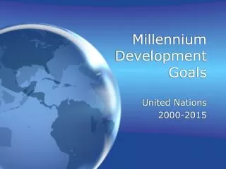 Millennium Development Goals