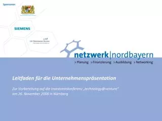 leitfaden f r die unternehmenspr sentation