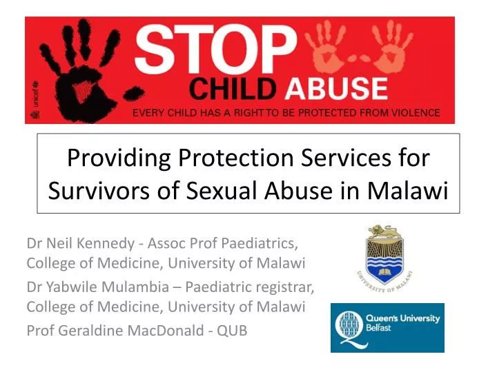 providing protection services for survivors of sexual abuse in malawi