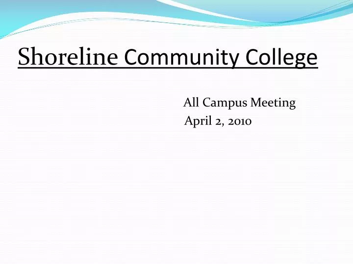 shoreline community college