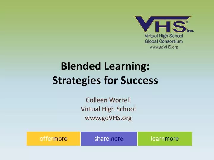 blended learning strategies for success