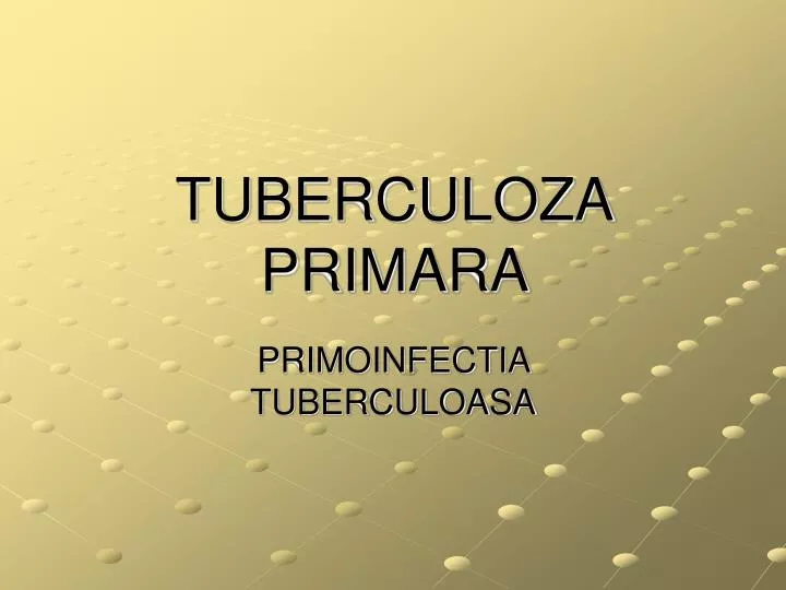 tuberculoza primara