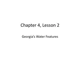 Chapter 4, Lesson 2