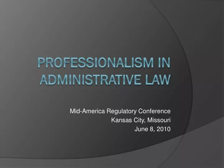 mid america regulatory conference kansas city missouri june 8 2010