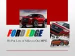 Ford Edge: The Crossover SUV Choice for Mileage and Safety - slide 1