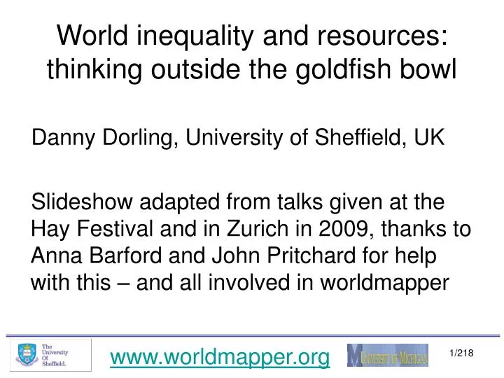 world inequality and resources thinking outside the goldfish bowl