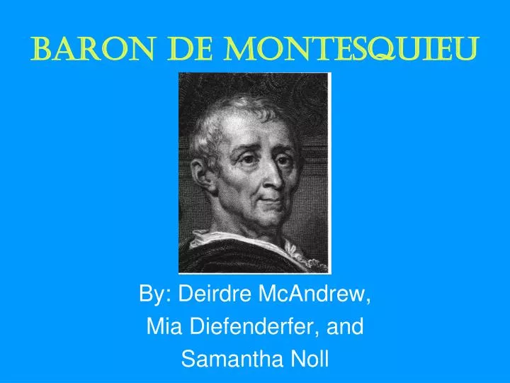 baron de montesquieu