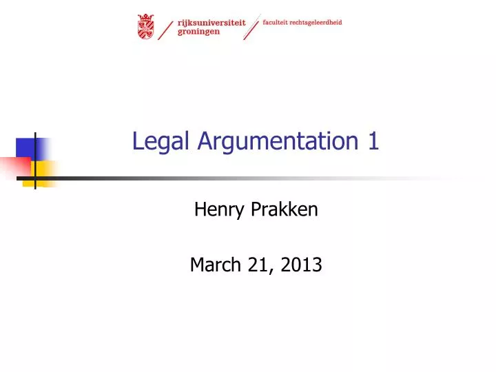 legal argumentation 1