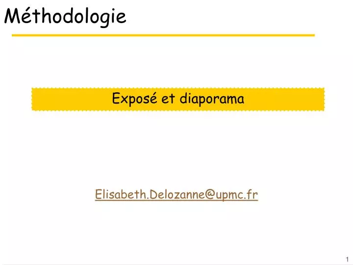 m thodologie