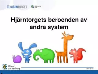 hj rntorgets beroenden av andra system