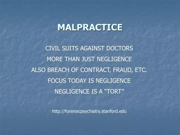 malpractice