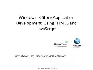 Windows 8 Store Application Development Using HTML5 and JavaScript