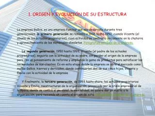 1 origen y evoluci n de su estructura