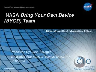NASA Bring Your Own Device (BYOD) Team