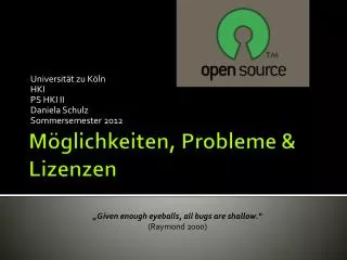 universit t zu k ln hki ps hki ii daniela schulz sommersemester 2012
