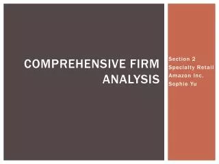 Comprehensive firm analysis