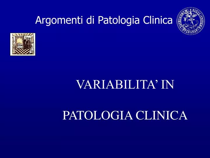 variabilita in patologia clinica