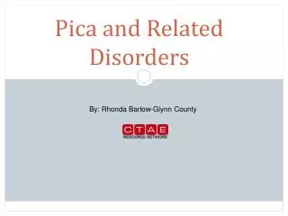 pica and related disorders