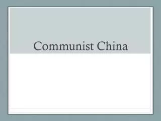 communist china