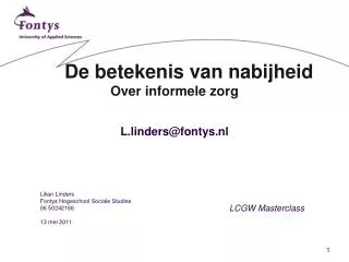 de betekenis van nabijheid over informele zorg