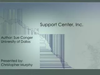support center inc