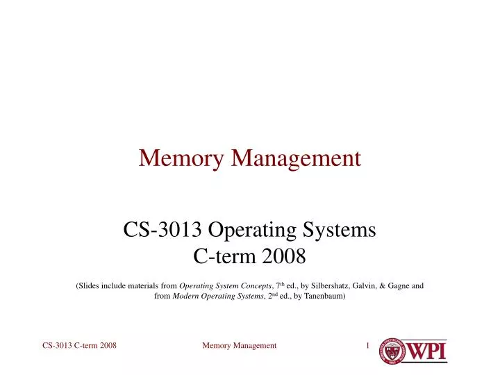 memory management