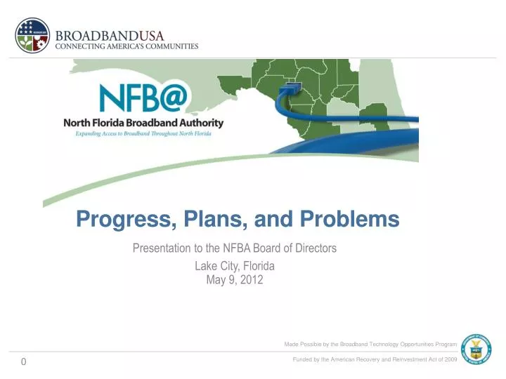 presentation to the nfba board of directors lake city florida may 9 2012