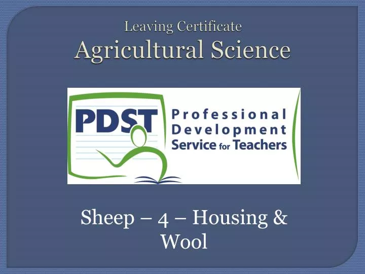 leaving certificate agricultural science