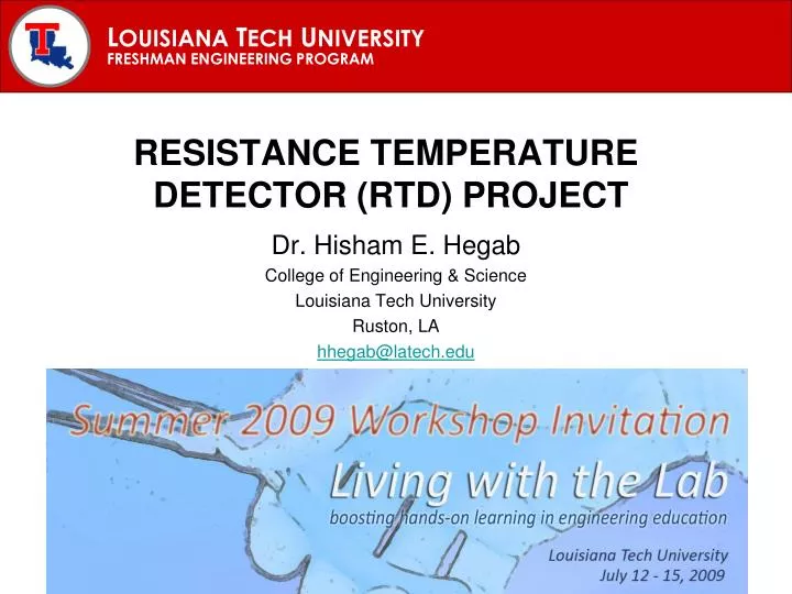 resistance temperature detector rtd project