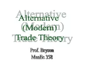 Prof. Bryson ManEc 358