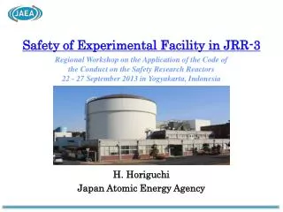 Safety of Experimental Facility in JRR-3