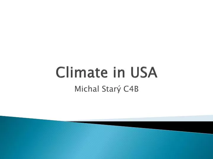 climate in usa