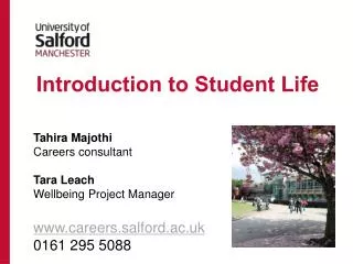 Introduction to Student Life