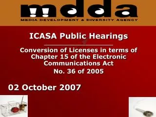 ICASA Public Hearings _________________________