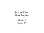 Internal Flow: Mass Transfer - slide 1