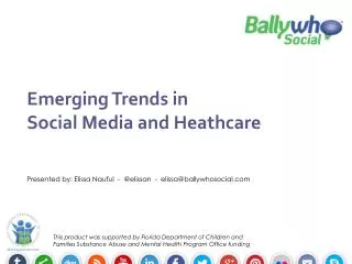 Emerging Trends in Social Media and Heathcare