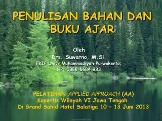 penulisan bahan dan buku ajar