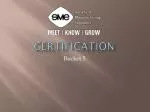 Certification - slide 1