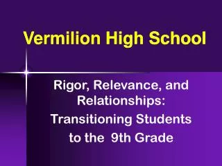 Vermilion High School