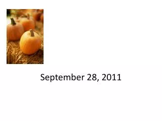 September 28, 2011